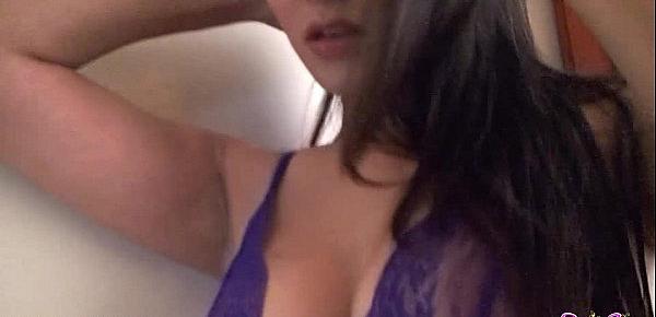  SunnyLeone Sunny Leone in sexy purple lingerie